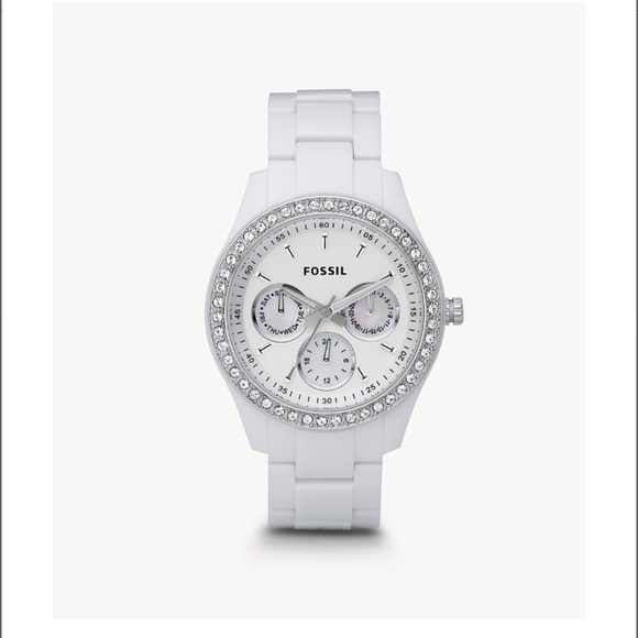 Fossil Accessories - FOSSIL Stella Multifunction White Resin Watch